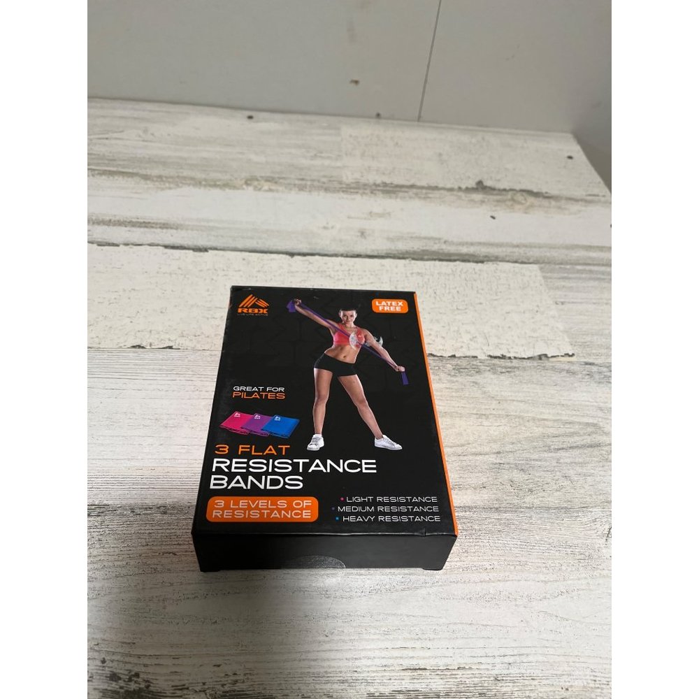RBX latex free resistance bands in original box